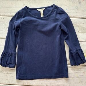 Matilda Jane Navy Bubble Sleeve Top